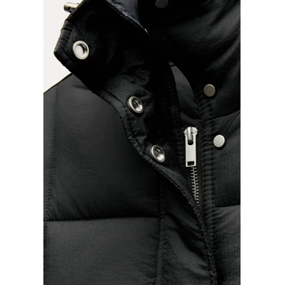 WATER REPELLENT NYLON PUFFER ANORAK ZW COLLECTION SIZE S - Picture 10 of 15